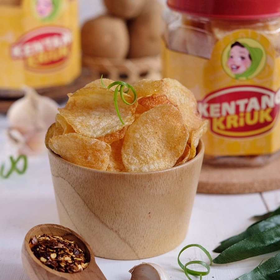 

Romlah - Kentang Kriuk Premium 100gr | Snack Kentang Asli