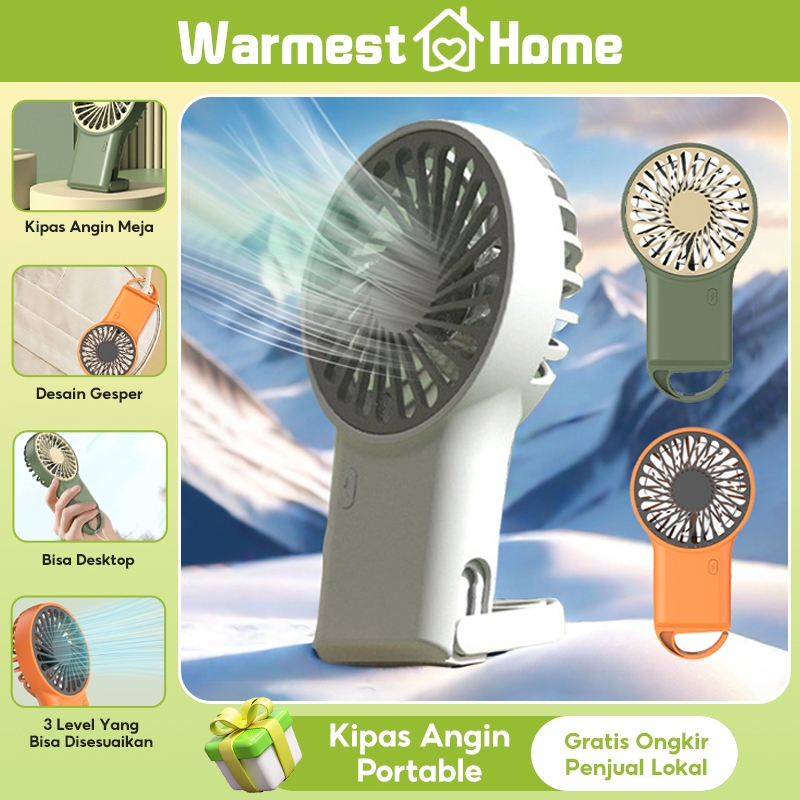 Warmest Home Kipas Angin Portable Mini Kipas Kecil Recharge Mini Fan Kipas Mini Gantung Kipas Duduk 