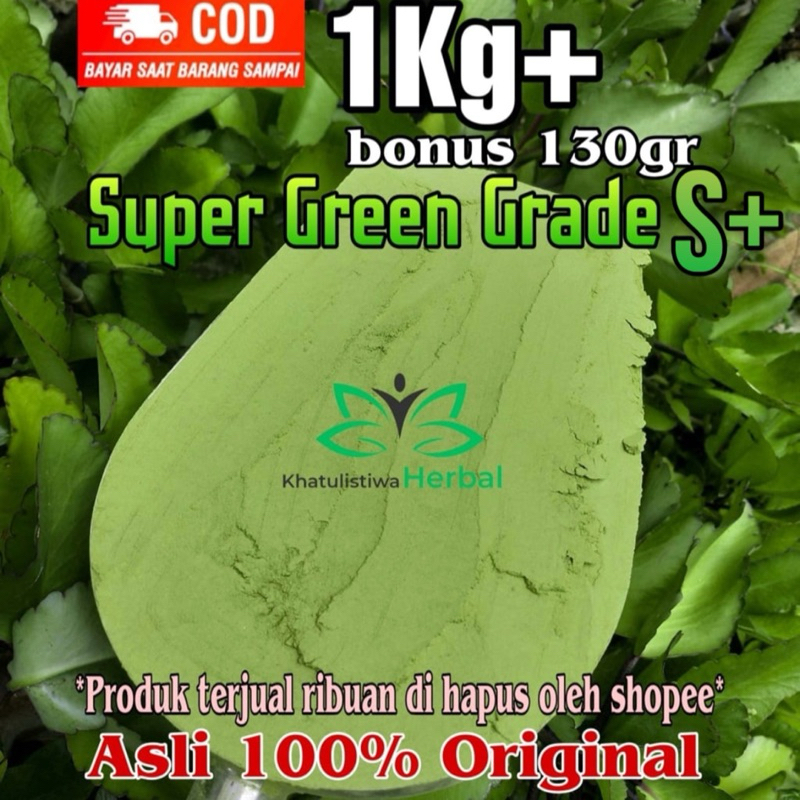 

khatulistiwa herbal Bubuk Minuman Herbal Hijau SuperGreens untuk stamina