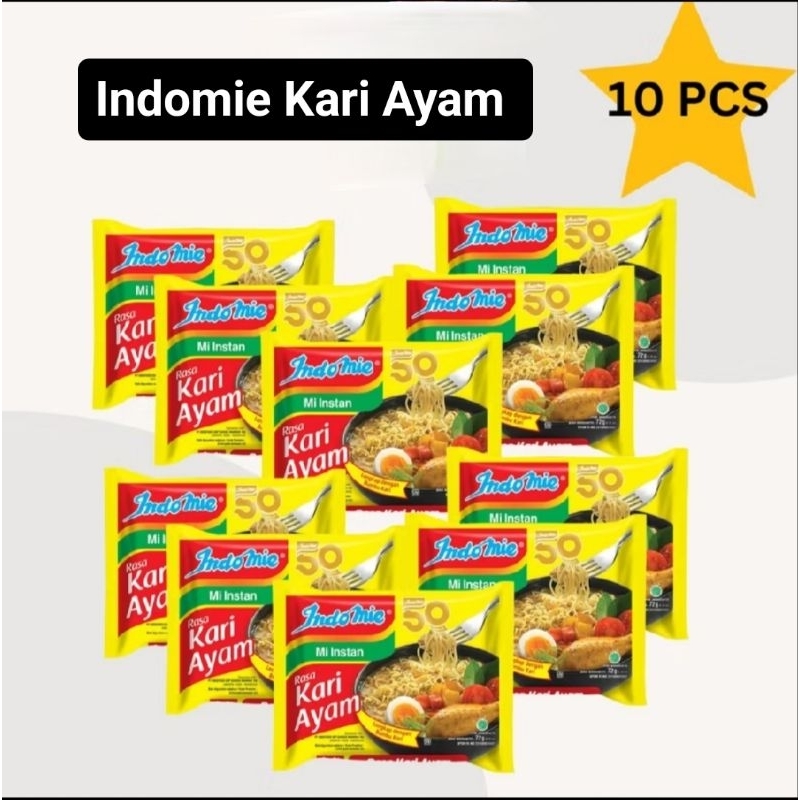 

Ready Indomie Kuah Rasa KARI AYAM 10pcs