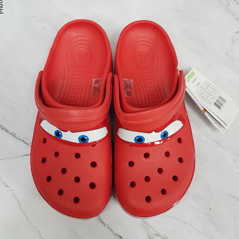 TERMURAH Sendal Crocs Cars MCqueen Kids Junior Adult Clogs / Clog / Sandal Car Lampu / Sepatu Sendal