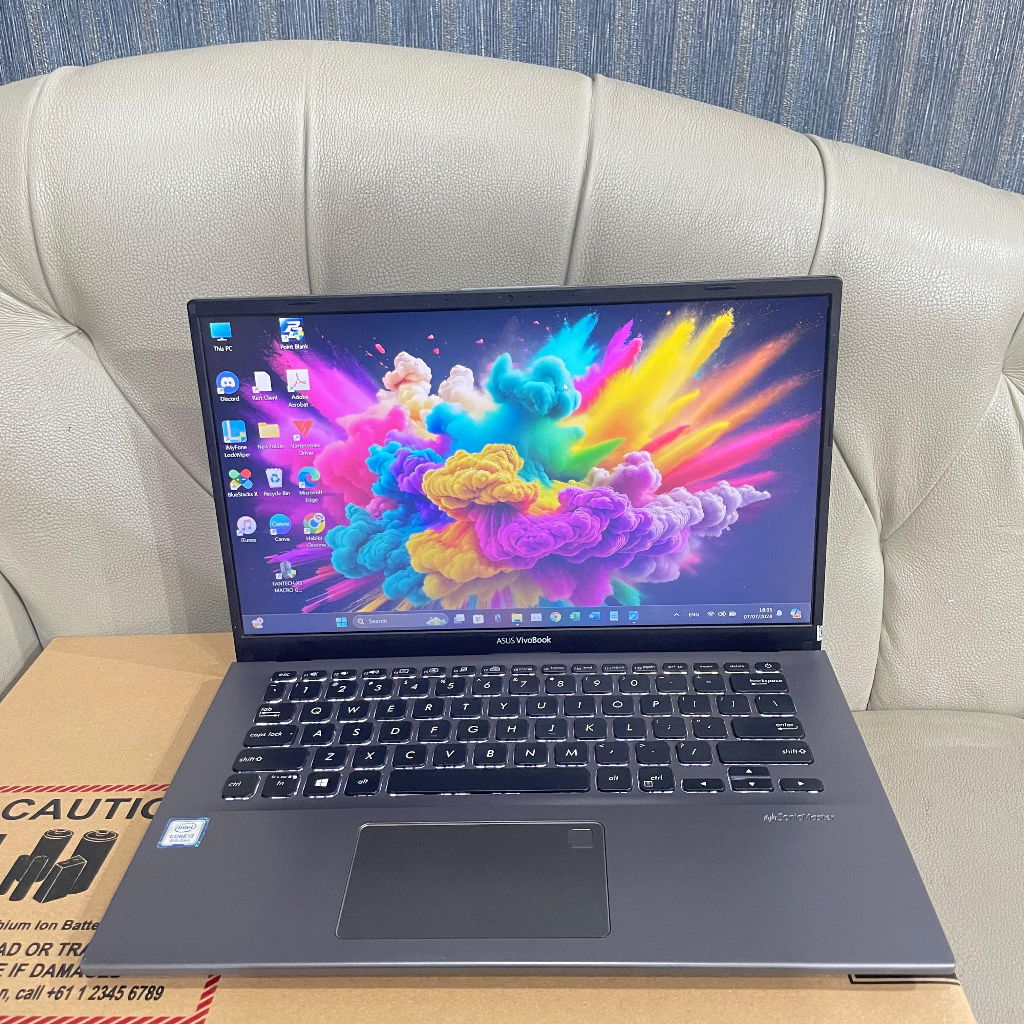 READTSTOCK Laptop Asus Vivobook X412FA, Intel Core i3 - 8145U, 4/512GB, Greay