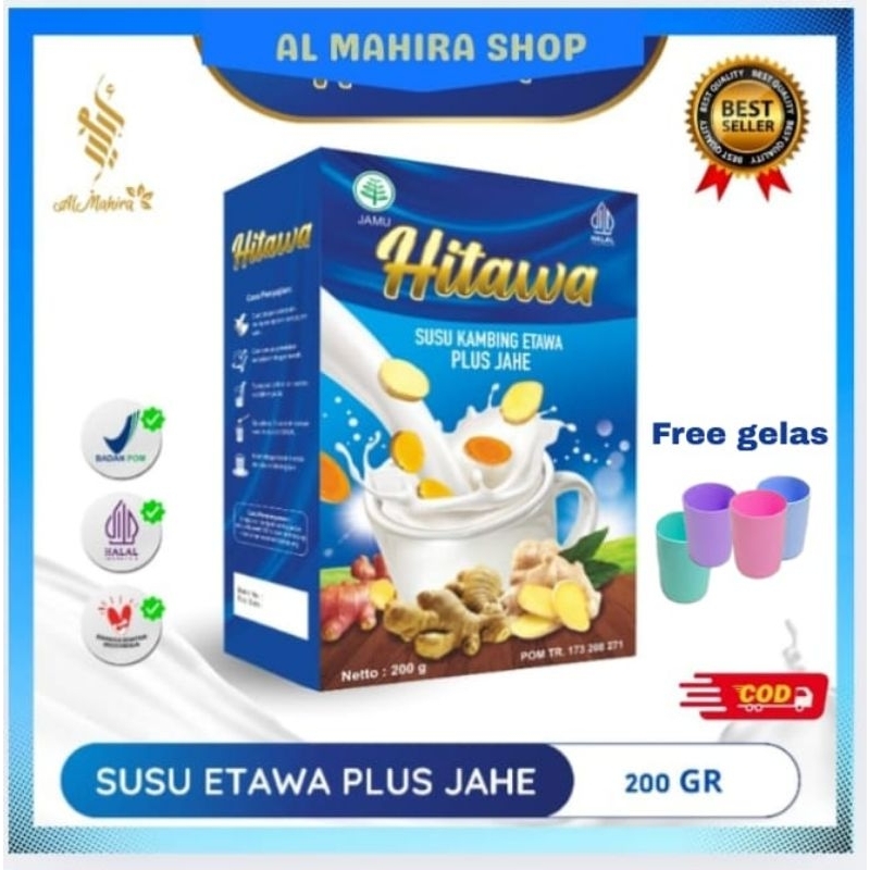 

[ COD & GARANSI] [ FREE GELAS] HITAWA SUSU KAMBING ETAWA PLUS JAHE [ AGEN RESMI] GRATIS ONGKIR