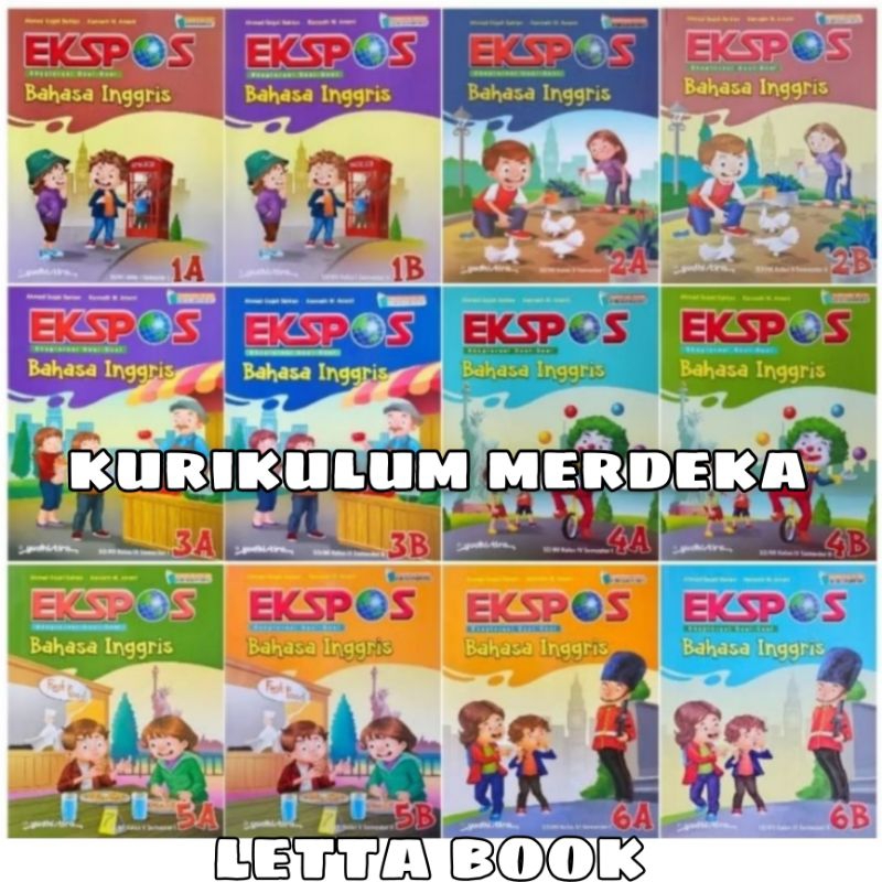 BUKU EKSPOS BAHASA INGGRIS KELAS 1 2 3 4 5 6 SD/MI KURIKULUM MERDEKA YUDHISTIRA