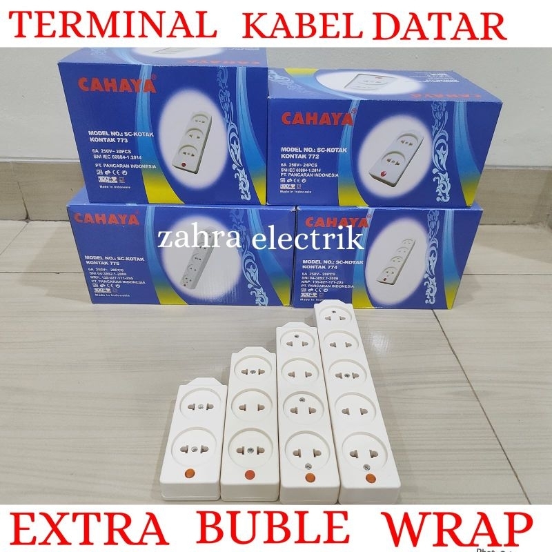 STOP KONTAK GEPENG / STOP KONTAK LISTRIK CAHAYA  PLUS LAMPU