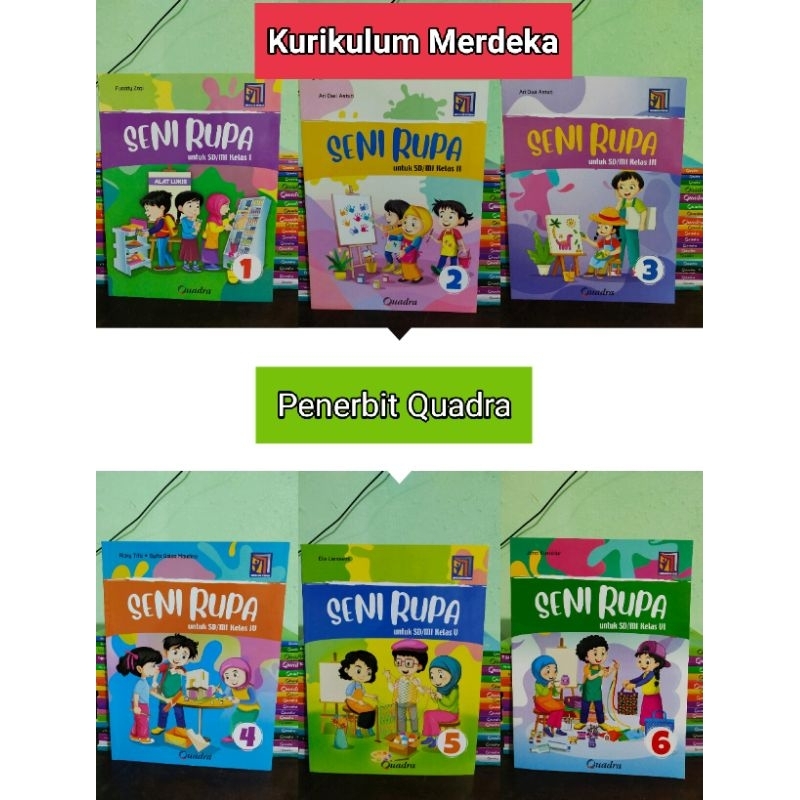 Buku Seni Rupa SD Kelas 1,2,3,4,5,7 Kurikulum Merdeka Quadra