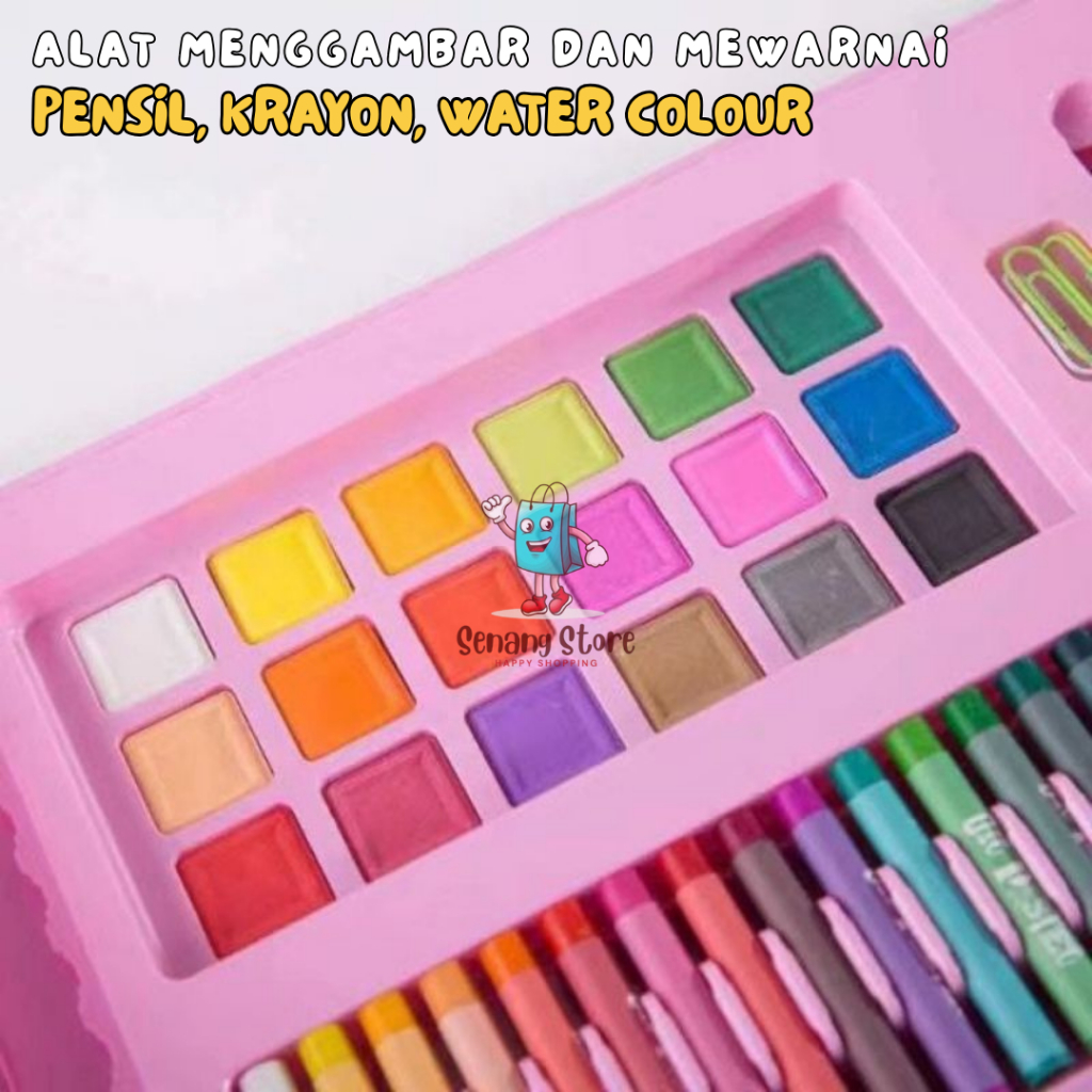 

YUH Pensil Warna Crayon Set Isi 2PCS Lengkap Alat Menggambar Lukis Cat Air Art Painting Peralatan
