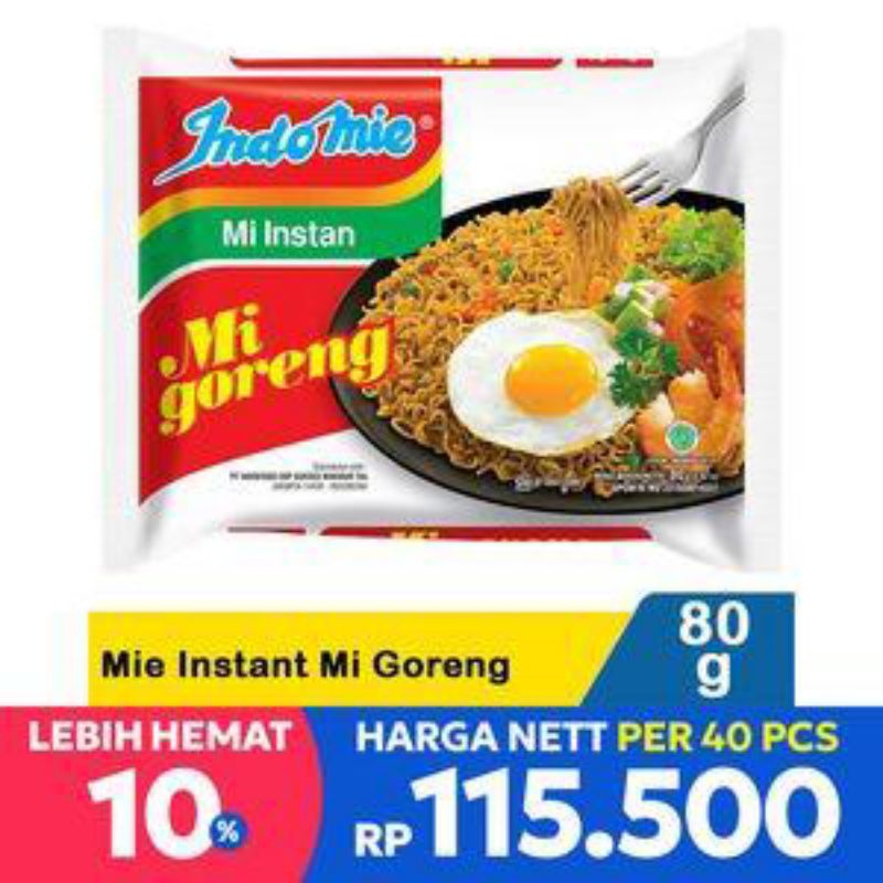 

Indomie Mi Instan Rasa Mi Goreng