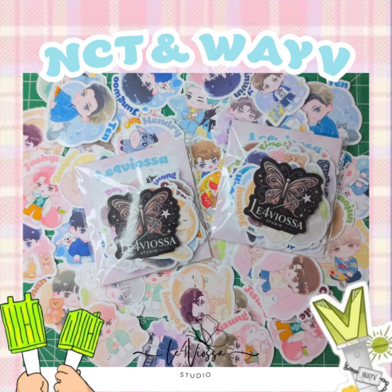 

Sticker mini pack NCT & WAYV // Sticker glossy freebies // nct dream // nct 127 // wayv // kpop sticker glossy