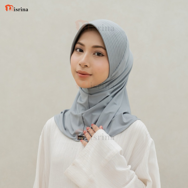 Bergo Jilbab Pendek Instan Pet Lebar Antem Spandek