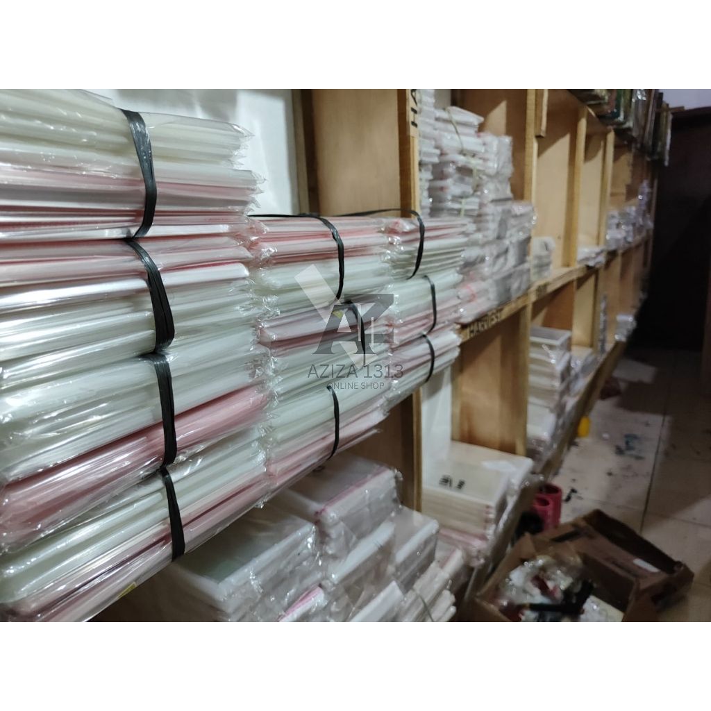 Sablon Custome kantong plastik PE 12x25 12x30