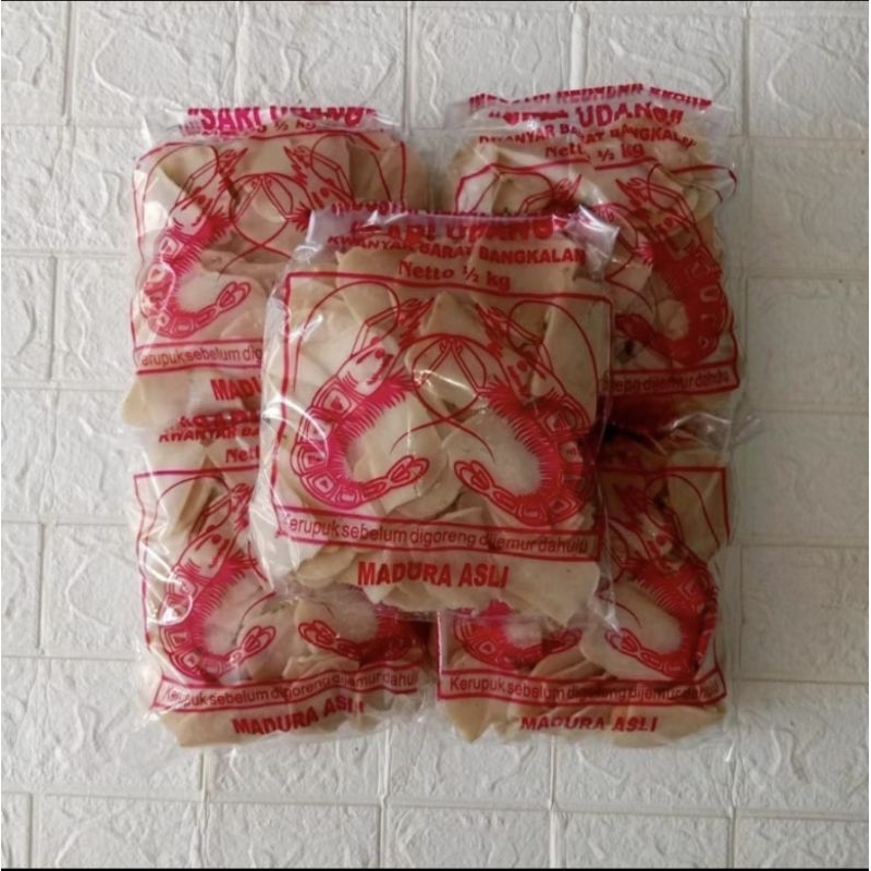 

KRUPUK UDANG ASLI KWANYAR-BANGKALAN (1/2 KG)/KRUPUK GURIH DAN NIKMAT