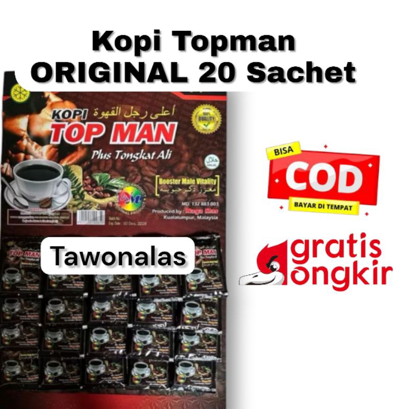 

Top Man kopi papan isi 20 sachet