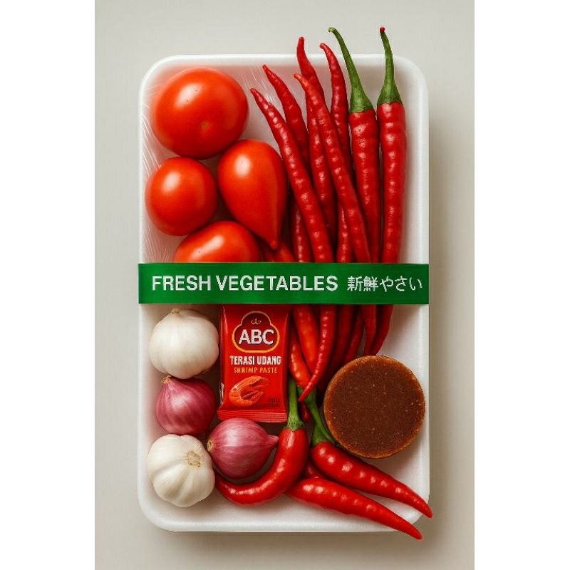 

PAKET SAMBAL MERAH KOMPLIT