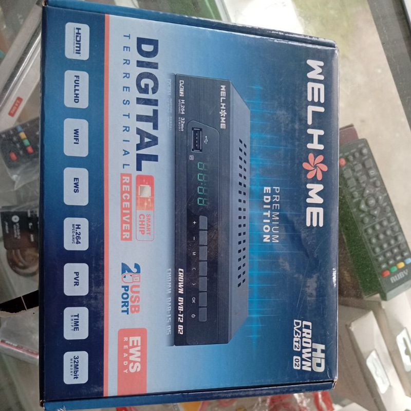 set top box welhome crown dv3 T2 02