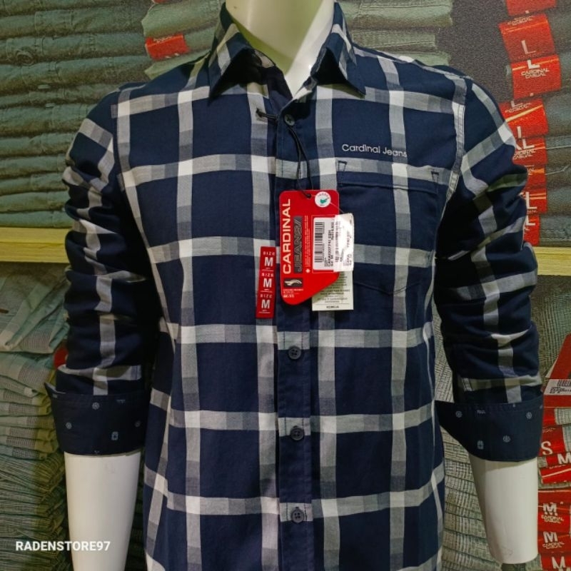 KEMEJA LENGAN PANJANG CASUAL CARDINAL ORIGINAL