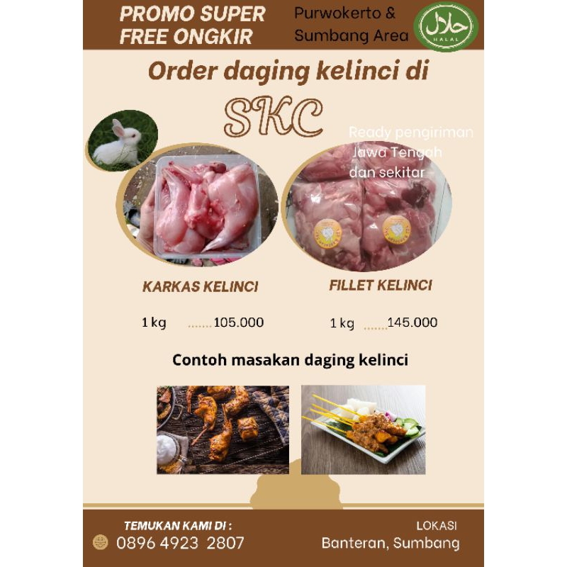 

Fillet Kelinci Fresh Frozen