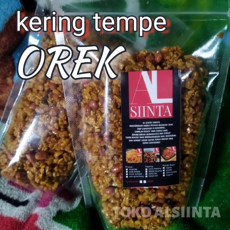 

kering tempe orek tempe 1KG | bumbu balado pedas manis | gurih dan nikmat
