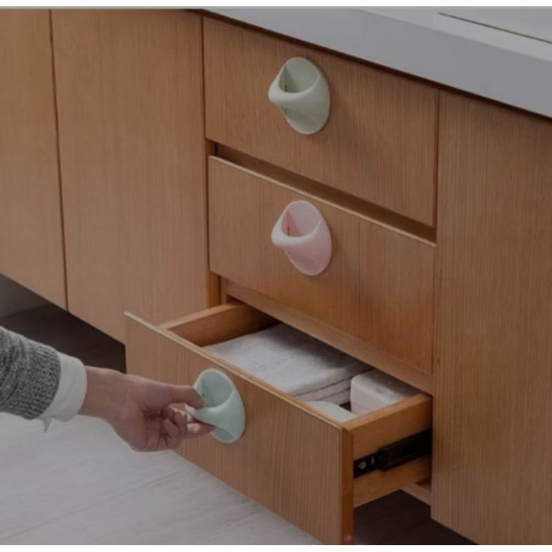 PEGANGAN GAGANG PINTU TEMPEL LEMARI PAKAIAN KAMAR MANDI HANDLE LACI