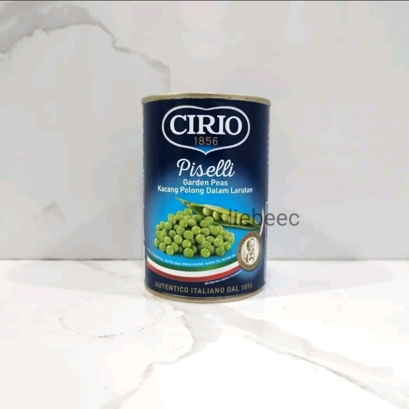

Cirio Piselli Garden Peas 400 Gr Kacang Polong Dalam Larutan Garam Kaleng 400gr