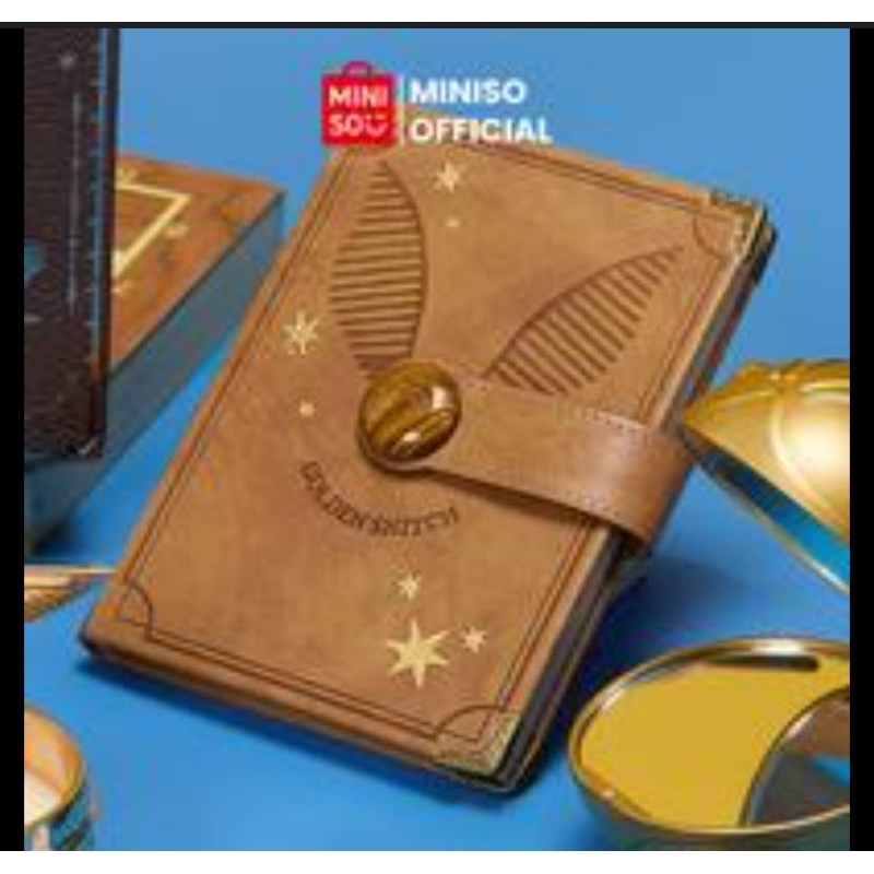 

Hardcover book Golden Snitch Harry Potter x Miniso