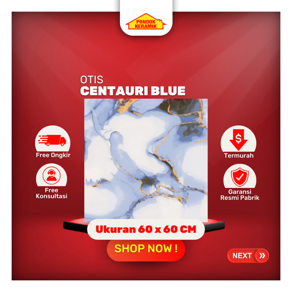 Keramik Lantai Rectified 60x60 Centauri Blue Glossy Marble Marmer / Keramik Cutting