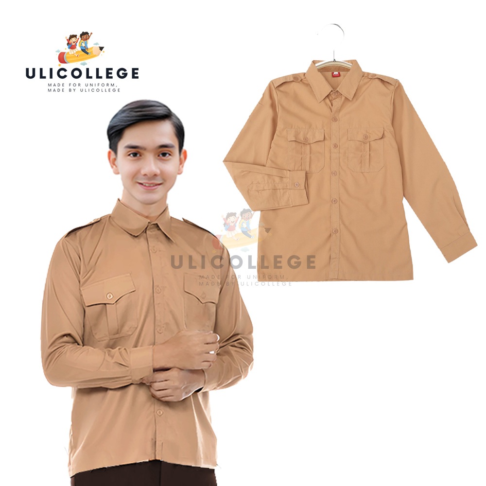 UliCollege Baju Pramuka Penegak SMA SMK Pria Lengan Panjang Termurah dan Terlaris