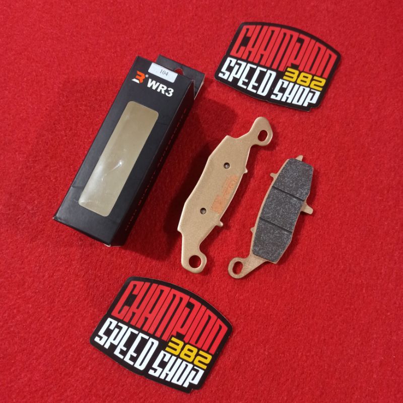 Kampas Rem Depan Kiri WR3 Sintered ER6 ER6N ER6F ER-6N ER-6F