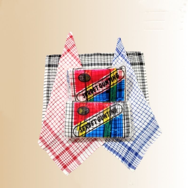 Kain Lap/ Sarbet Kain Cap Guting kemasan 1 lusin