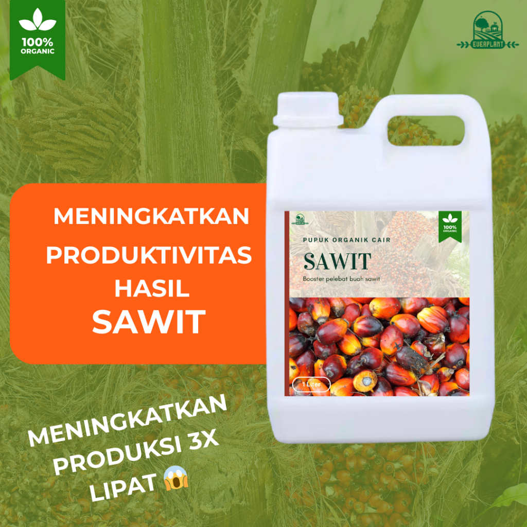 BIOPUPUK Pupuk Organik Cair Sawit | Pupuk Pelebat Buah Sawit | Pupuk Booster Sawit | Perangsang