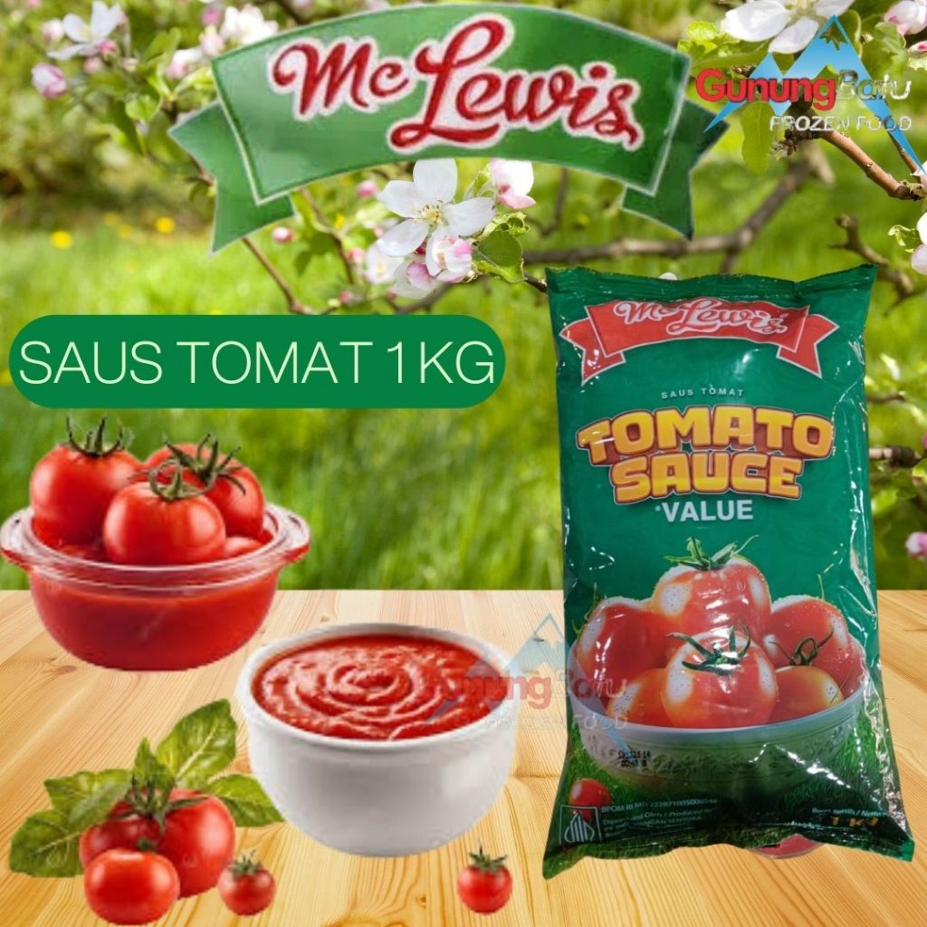 

MC LEWIS TOMATO SAUCE / SAUS TOMAT 1KG