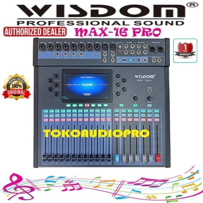 Wisdom Max-16 Pro 16-Channel Mixer Wisdom MAX16Pro Original Wisdom Max-16Pro Mixer Audio