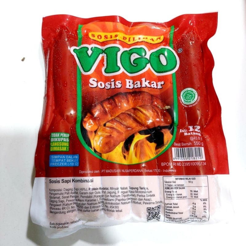

SOSIS VIGO BAKAR ISI 12 PCS BERAT 500 GRAM