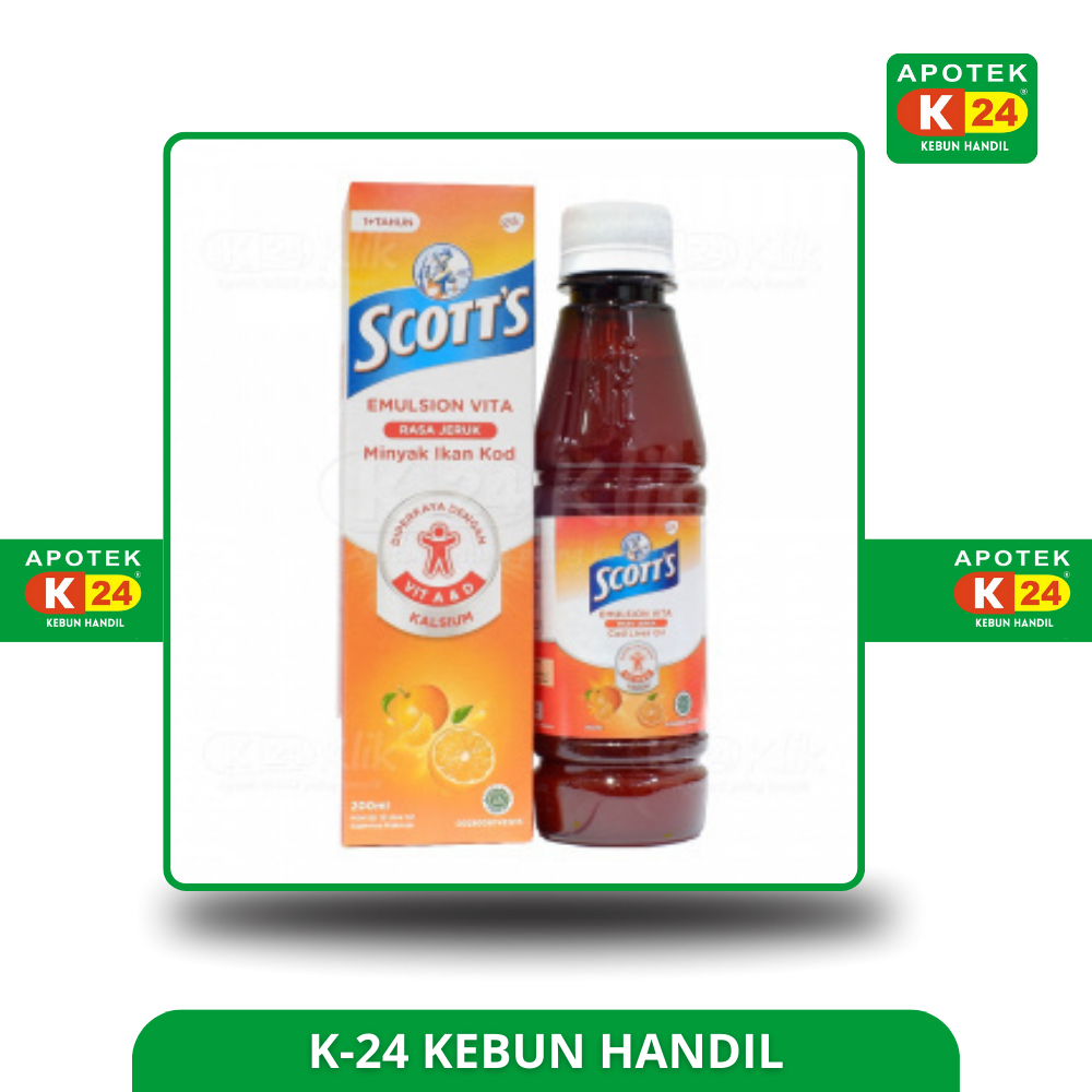 Scott's Emulsion Vita  Jeruk 200ml Multivitamin / Scott Emulsion