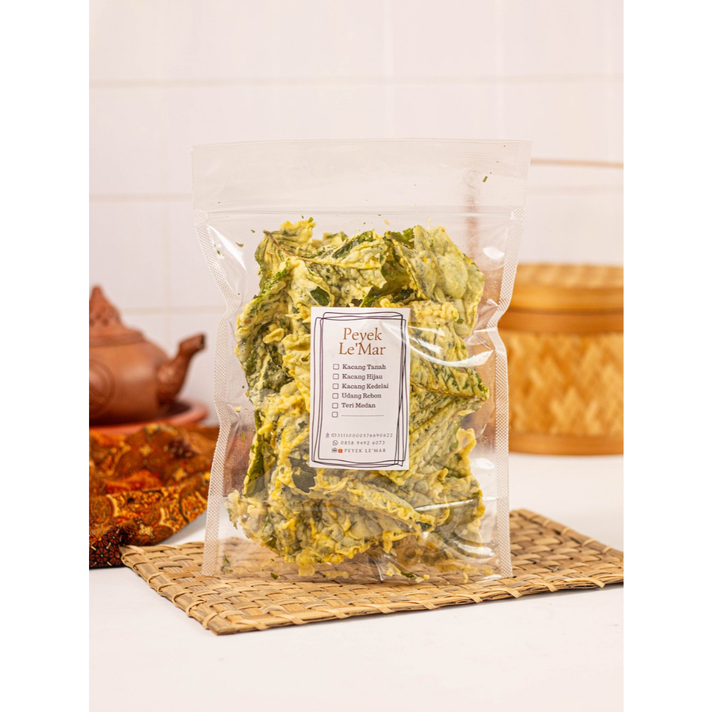 

Peyek Le'Mar - Bayam (Pouch 150gr)