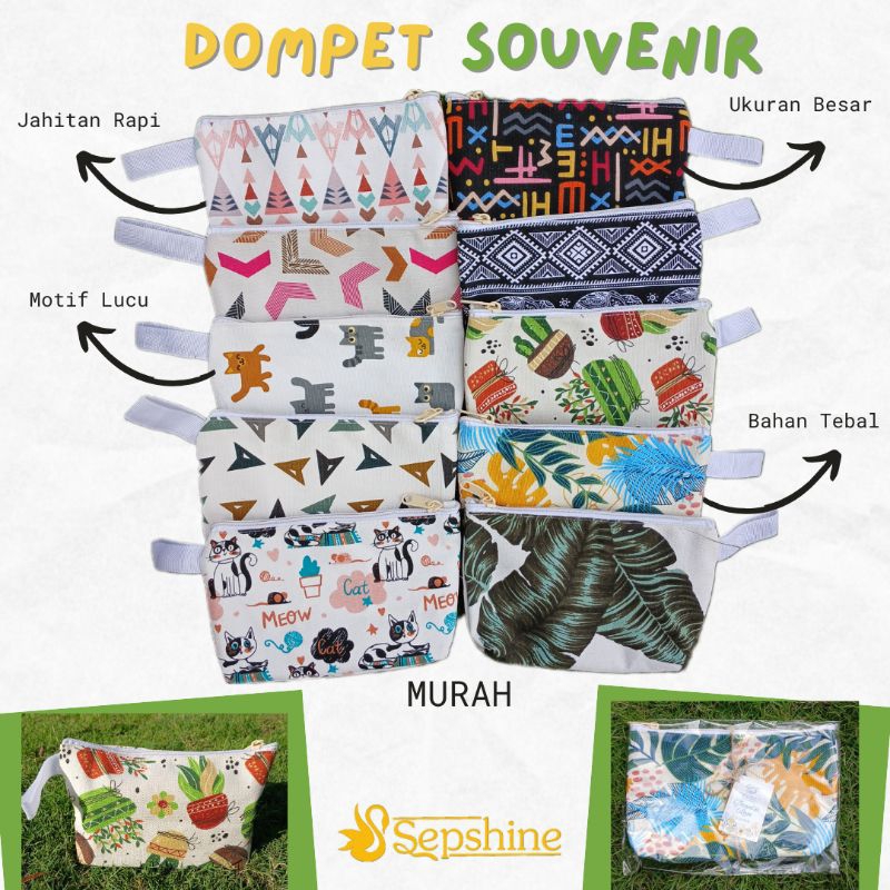 SOUVENIR DOMPET POUCH MURAH / SOUVENIR POUCH / SOUVENIR DOMPET / HADIAH LUCU
