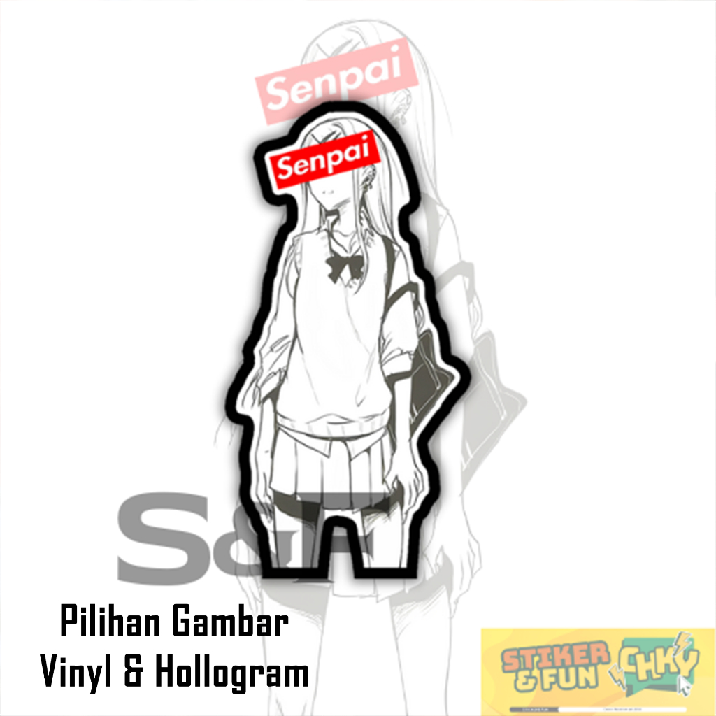 

Stiker Sticker Vinyl/Hollogram Laminasi JAPANESE SCHOOL GIRL SENPAI Vol 29