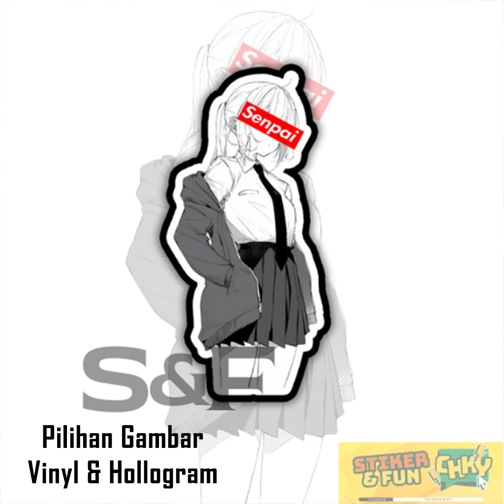 

Stiker Sticker Vinyl/Hollogram Laminasi JAPANESE SCHOOL GIRL SENPAI Vol 30