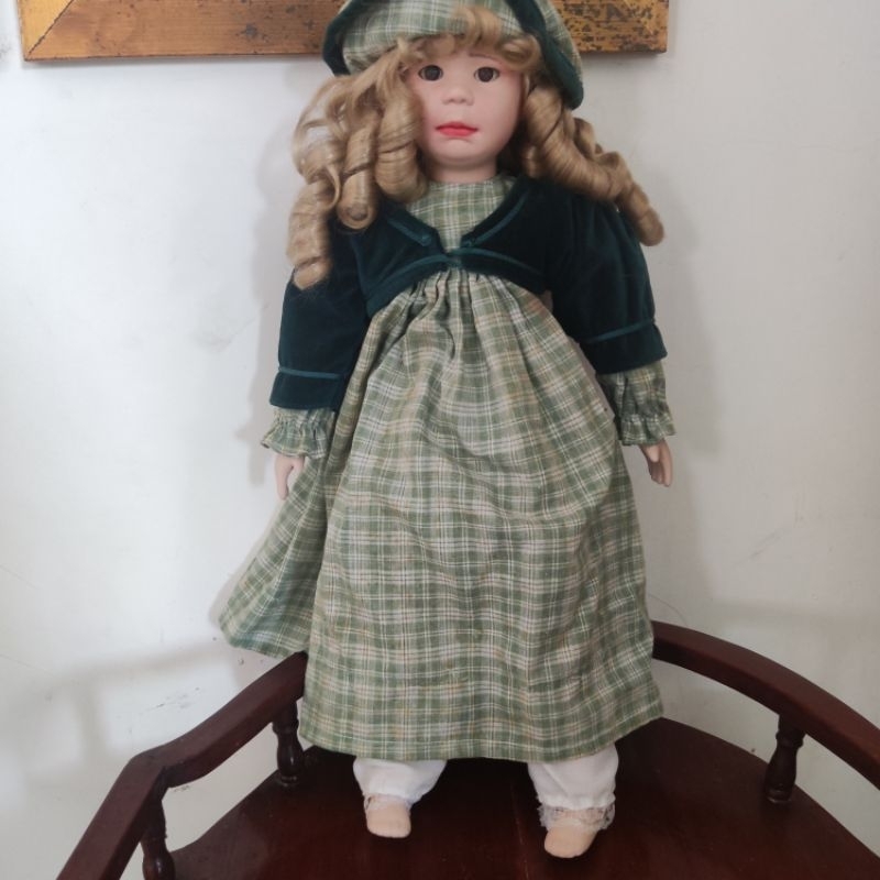 boneka porselen keramik porcelain doll vintage eropa 50cm