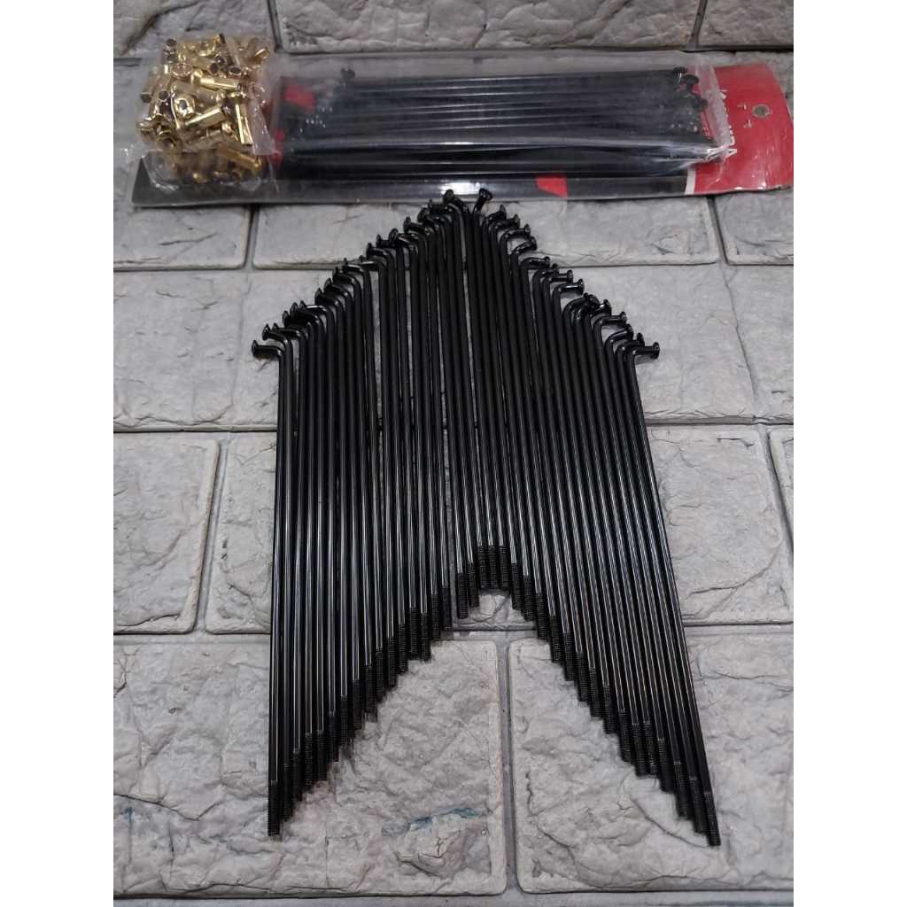 Jari jari  Hitam Sepasang Ring 17/Velg 17 Mio,Beat,Vario Jupiter,Supra,Kharisma,Grand Harga Sepasang