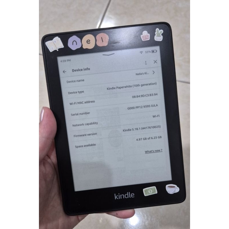 kindle paperwhite 10th gen 8GB preloved