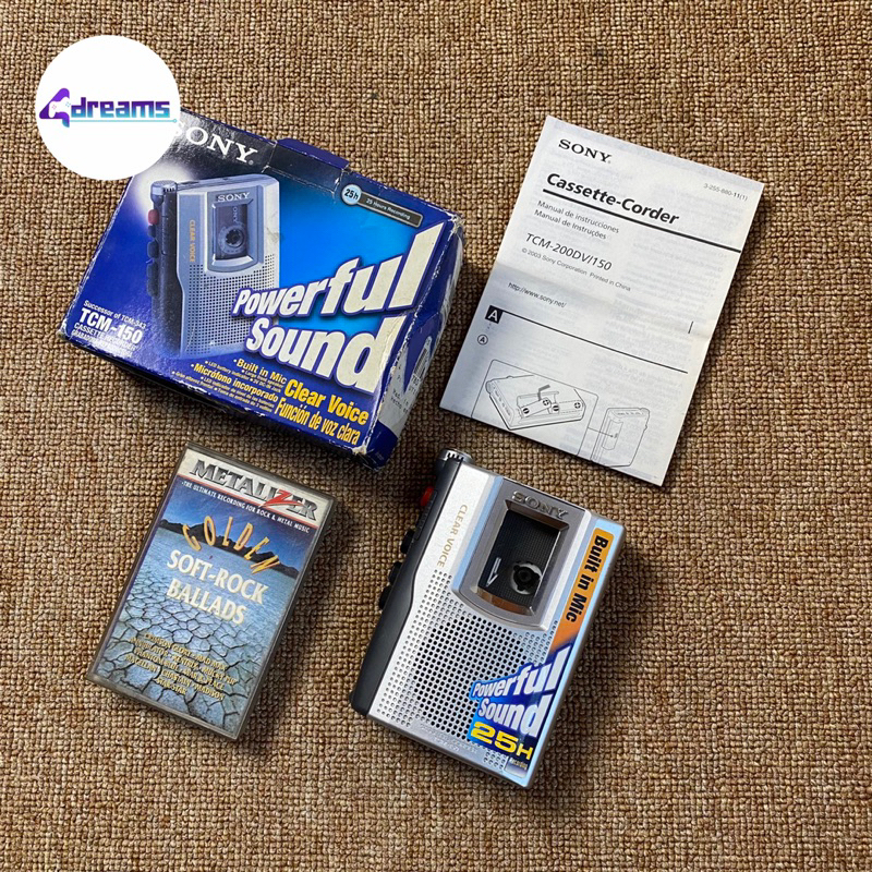 Sony Walkman TCM-150 Music Player (Kaset Pita)