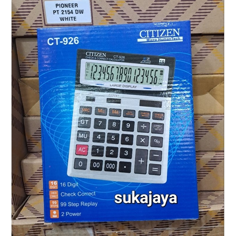 

kalkulator citizen 16 digit ct 926