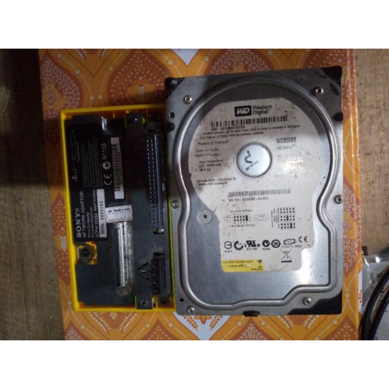 hardisk ps2 80 gb plus network adaptor ( NA )