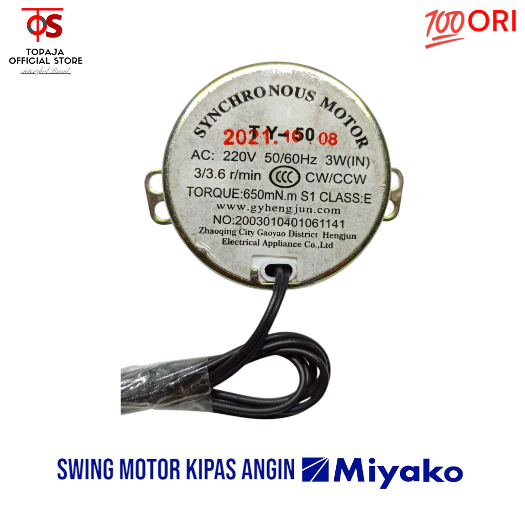 Synchronous Motor Miyako - Swing Motor Kipas Angin MIYAKO