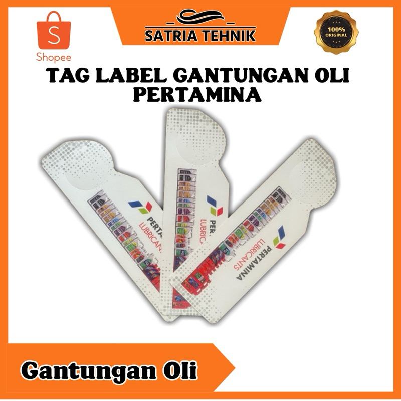 

TAG LABEL GANTUNGAN PENANDA OLI MERK PERTAMINA