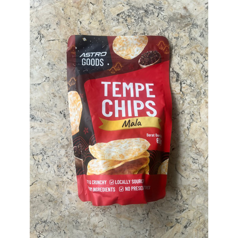 

[PRODUCT INDONESIA] ready surabaya snack camilan keripik tempe astro rasa mala 60 gr / astrofood tempe chips mala flavor 60 gr halal