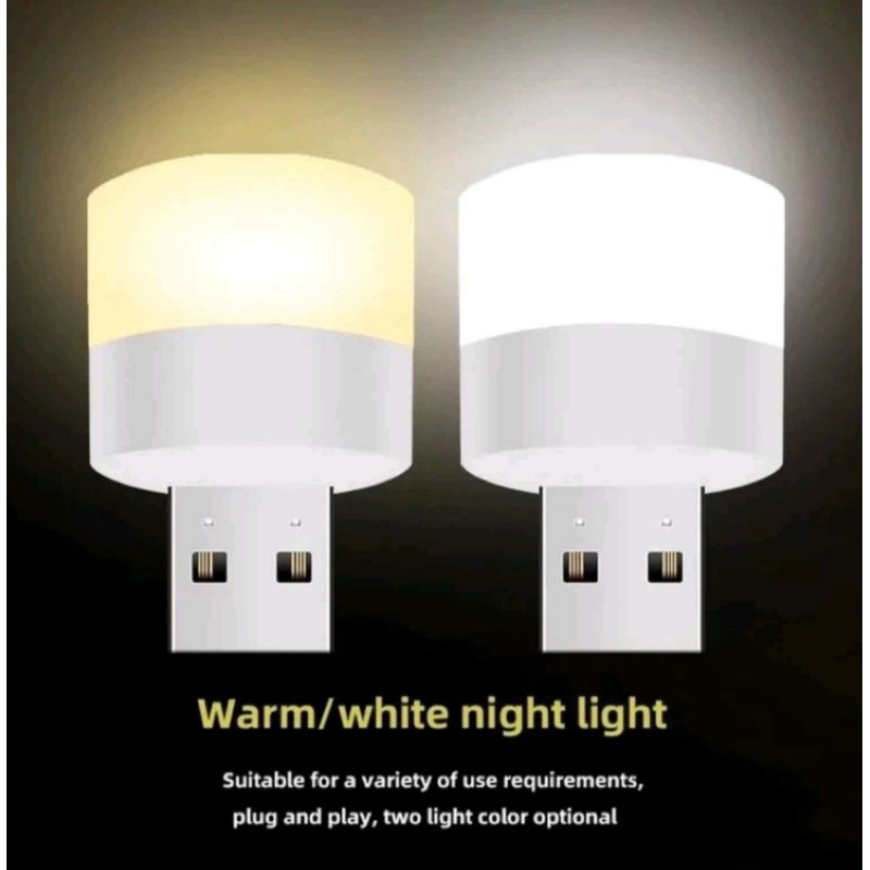 LAMPU LED MINI USB connect ADAPTER CHARGER / LAPTOP / LAMPU BELAJAR / POWERBANK