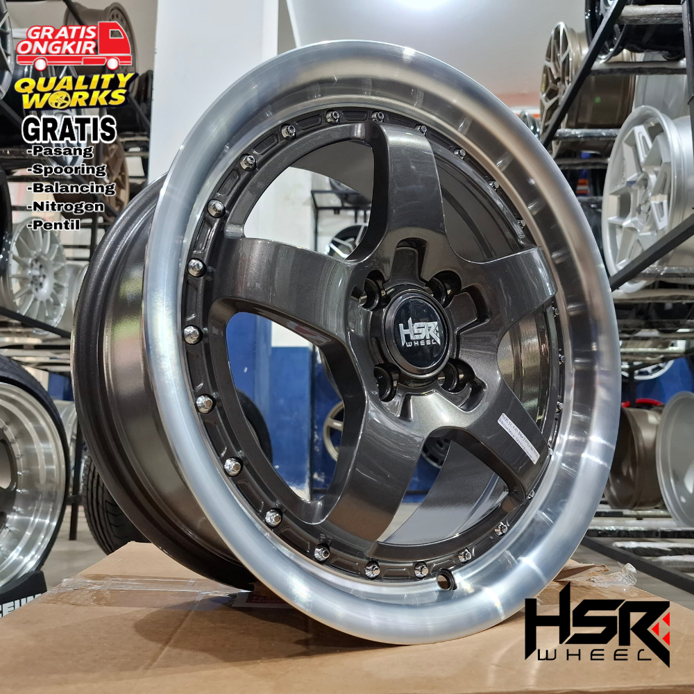 Velg Mobil Grand Livina Ring 16 Lebar 7 Rata Pcd 4x114,3 Velg Racing Hsr Wheel Bob
