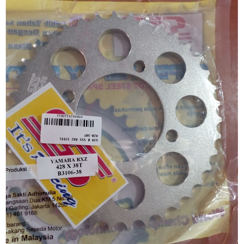 SSS Rxz Rxking 428 38 Gir Jupiter z Vega F1ZR MX gear original SSS